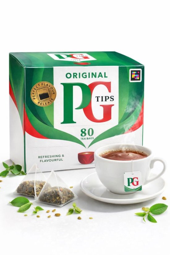 PG Tips Black Tea - Package: 80 bags
