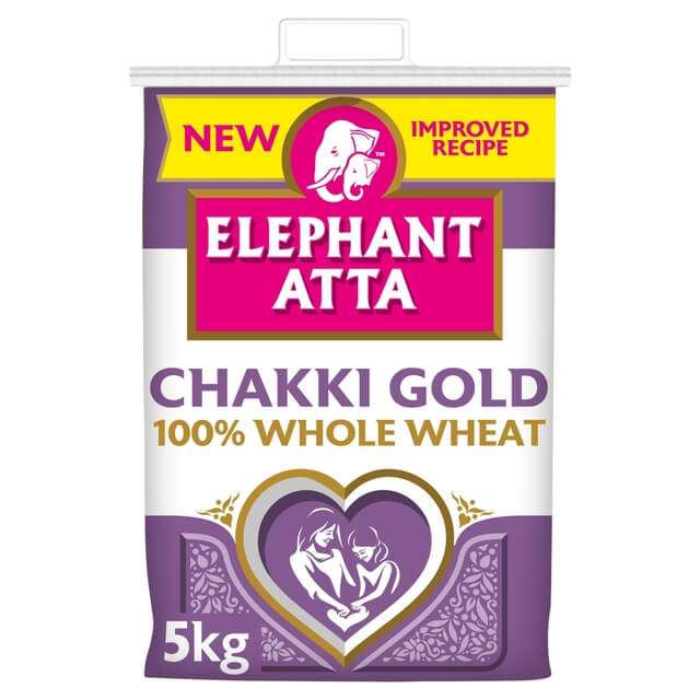 Elephant Atta Celozrnná Pšeničná Mouka - Balení: 5kg