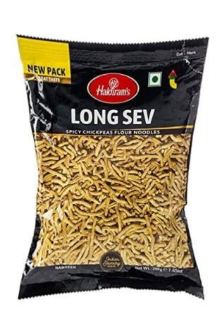 Haldiram's Long Sev (Kořené nudle z cizrnové mouky) 200g