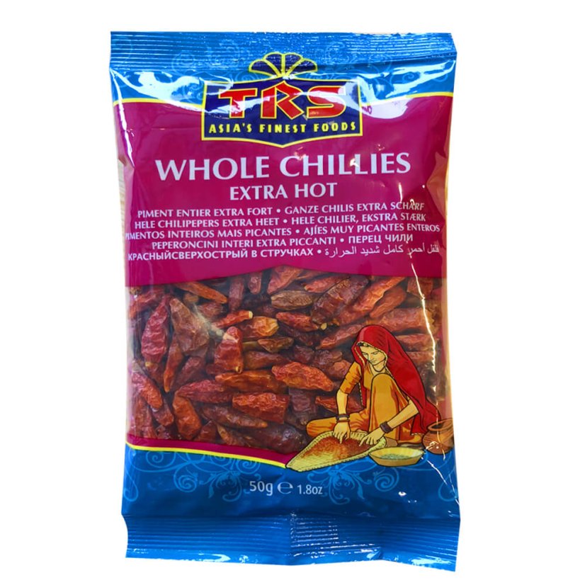 TRS Whole Chillies Extra Hot - Package: 50g