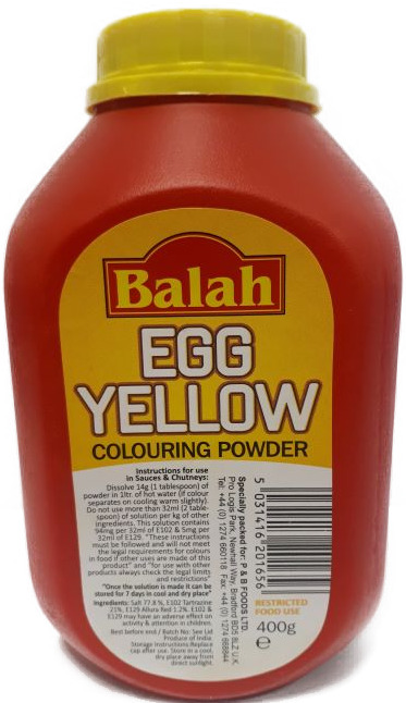 Balah Egg Yellow Food Colour 400g