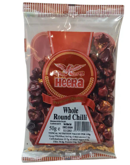 Heera Whole Round Chillies 50g