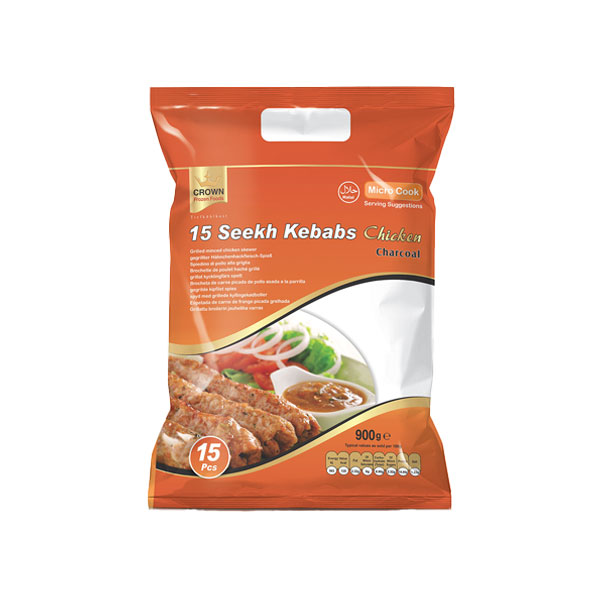 Crown Mražené Seekh Kebab Chicken - Charcoal 15 ks