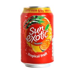 Sun Exotic Perlivý Džus Tropické ovoce 330ml