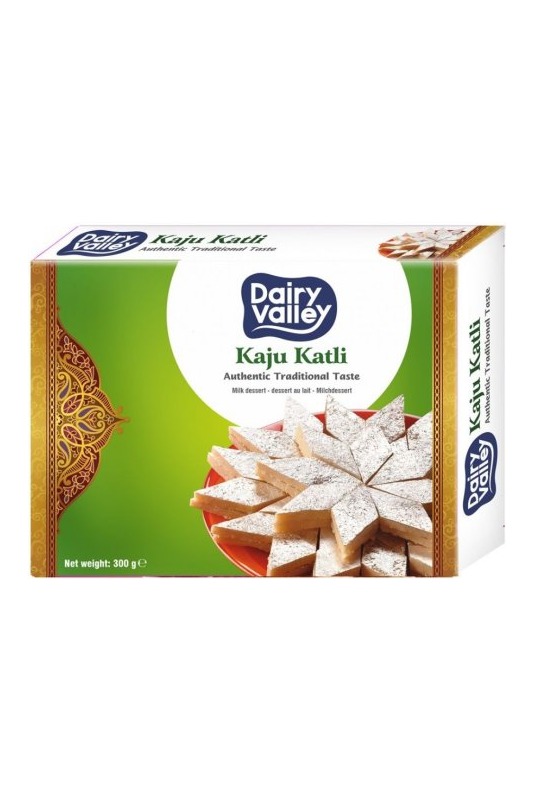 Dairy Valley Kaju Katli 300g (Indická sladkost z kešu ořechů)