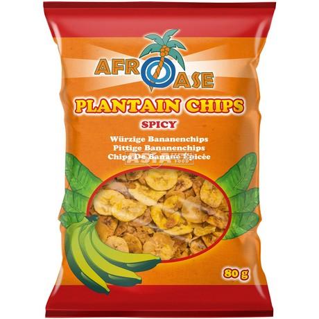 Afroase Spicy Plantain Chips 80g