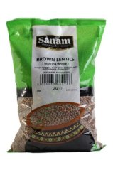 Sanam Brown Lentils (Masoor Whole) 2kg