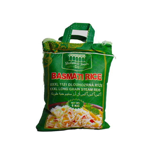 Shalamar Extra Long Basmati Rice - Package: 1kg