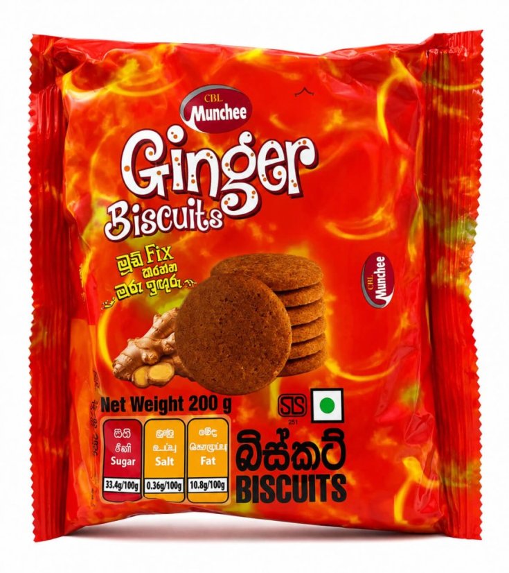 Munchee Zázvorové Sušenky  200g