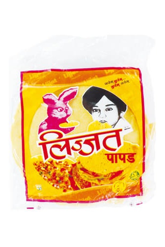 Lijjat Plain Papad 200g