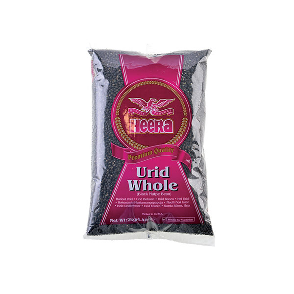 Heera Urid Whole (Black Matpe Beans) - Package: 2kg