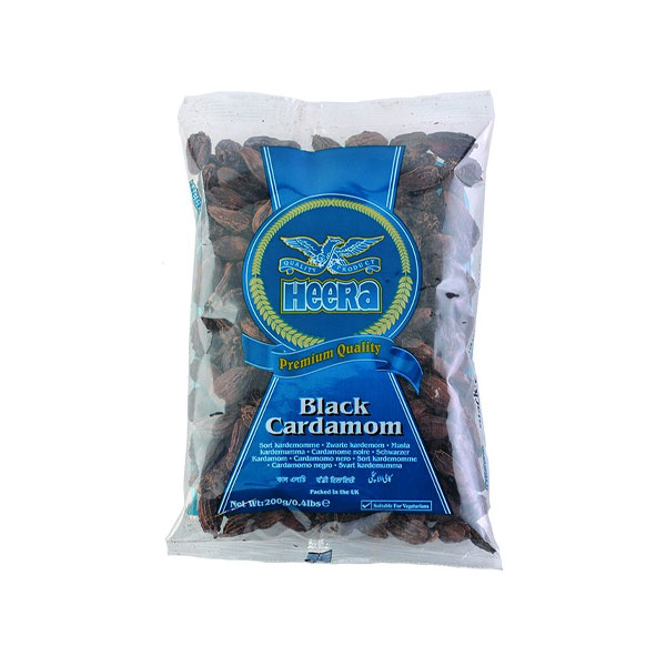 Heera Černý Kardamom - Balení: 200g Heera Černý Kardamom - Balení: 200g