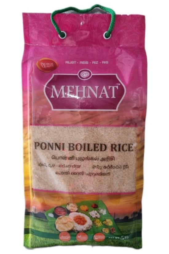 Mehnat Ponni Vařená Rýže 5kg Mehnat Ponni Vařená Rýže 5kg