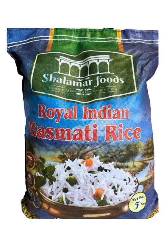Shalamar Royal Indian Basmati Rice - Package: 5kg