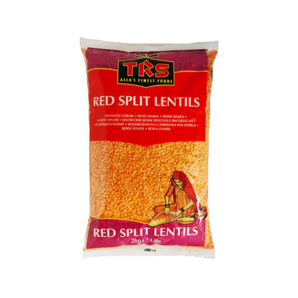 TRS Red Split Lentils (Masoor Dal) - Package: 2kg