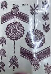 Henna Hand Tattoo Stickers, temporary (1 sheet)