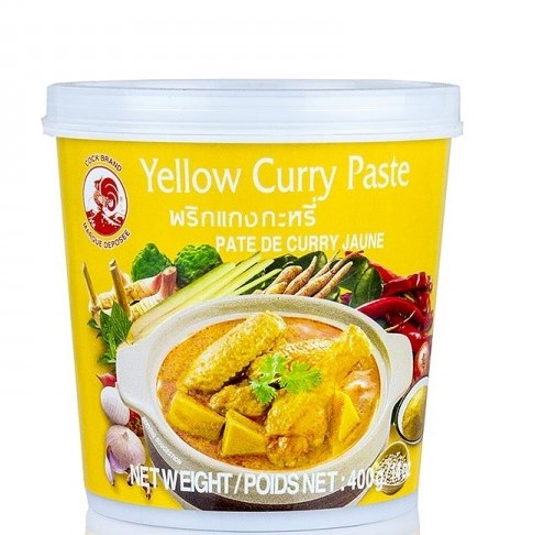 Cock Brand Yellow Thai Curry Paste - Package: 400g