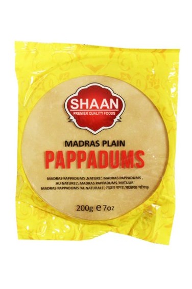 Shaan Madras Papady 200g