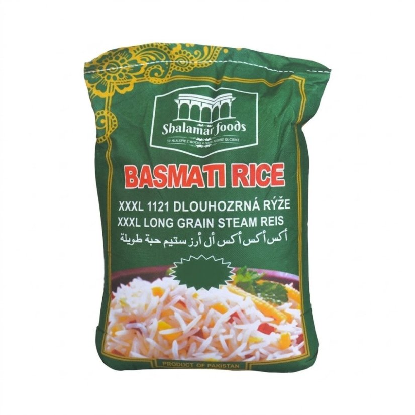 Shalamar Extra Dlouhá Basmati Rýže - Balení: 5kg Shalamar Extra Dlouhá Basmati Rýže - Balení: 5kg