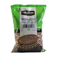 Sanam Brown Lentils (Masoor Whole) 2kg