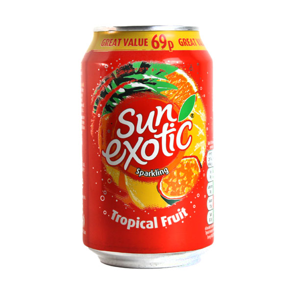 Sun Exotic Perlivý Džus Tropické ovoce 330ml