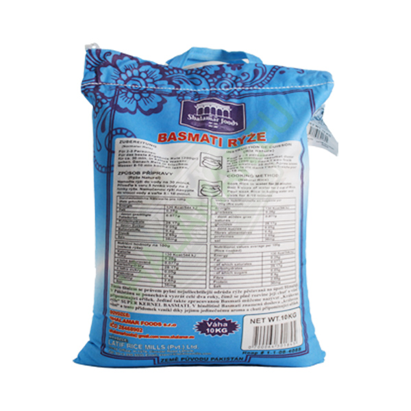 Shalamar Kernal Basmati Rice - Package: 1kg