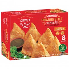 Deep Punjabi Samosa with chutney 8 pcs