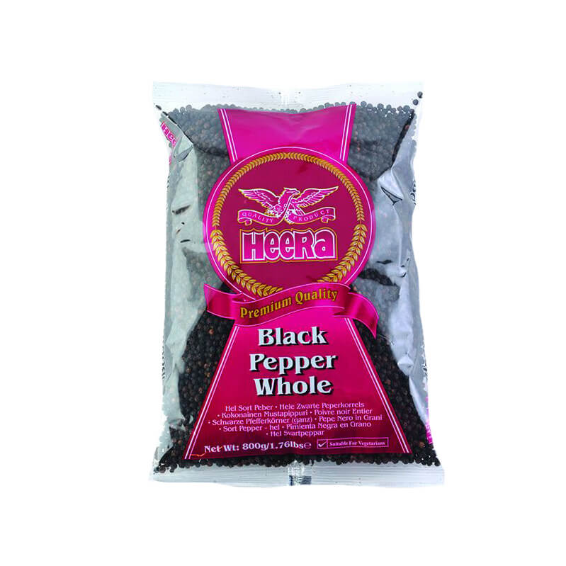 Heera Black Pepper Whole - Package: 700g