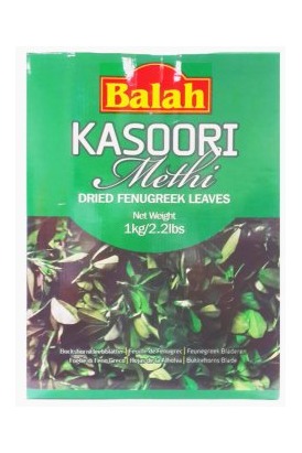 Balah Dried Fenugreek Leaves (Kasoori Methi) 1kg Balah Dried Fenugreek Leaves (Kasoori Methi) 1kg