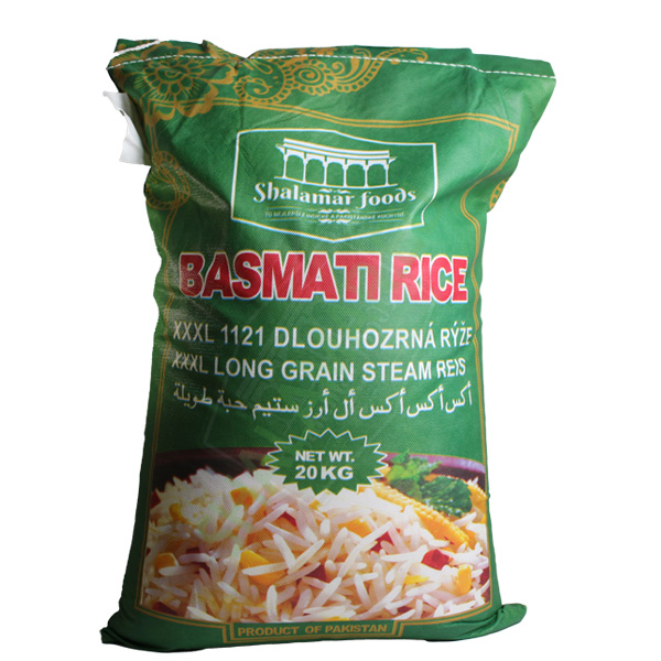 Shalamar Extra Long Basmati Rice - Package: 20kg