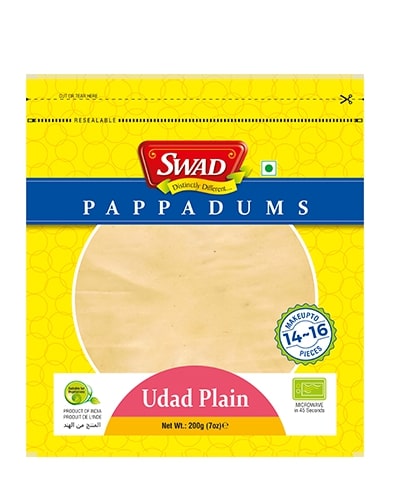 Swad Urad Plain Papad 200g