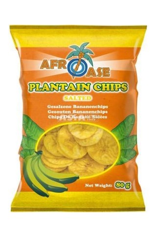 Afroase Solené Plantain Chipsy 80g