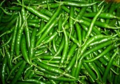 Čerstvé Zelené Chilli 100g