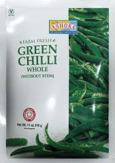Ashoka Mražené Zelené Chilli 310g