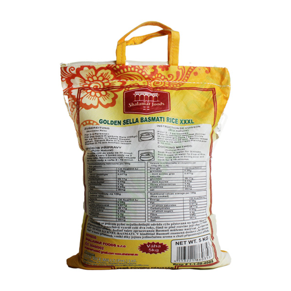 Shalamar Golden Sella Basmati Rýže 5kg