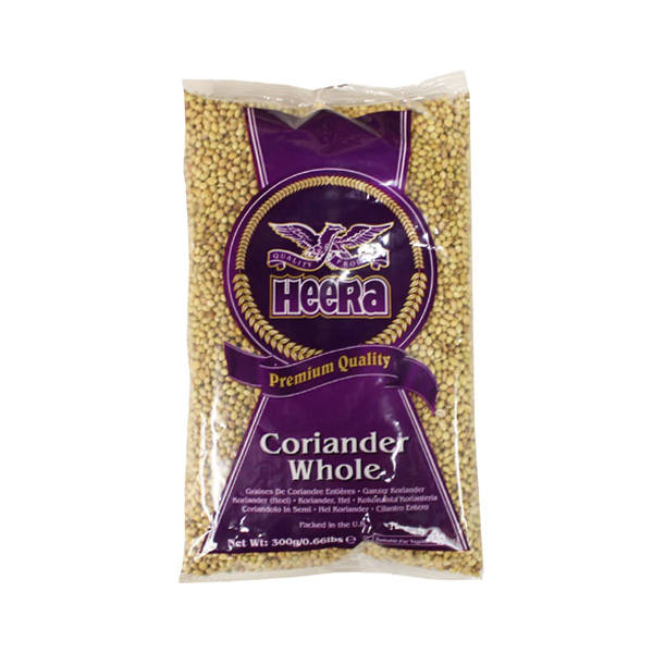 Heera Coriander (Dhania) Whole - Package: 300g