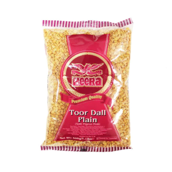 Heera Toor Dall Plain (Split Pigeon Peas) - Package: 500g