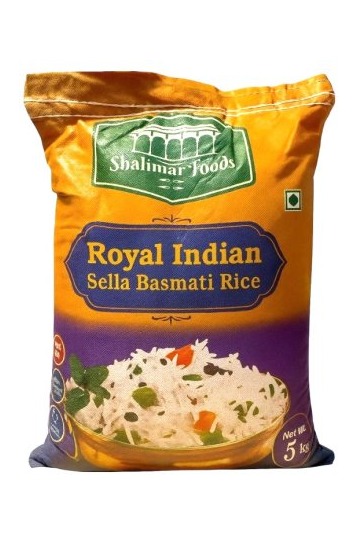 Shalamar Royal Indian Sella Basmati Rice 5kg Shalamar Royal Indian Sella Basmati Rice 5kg