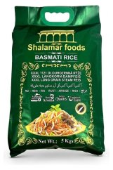 Shalamar Extra Long Basmati Rice 5kg in plastic packaging