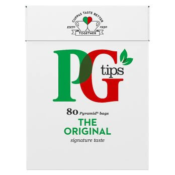 PG Tips Black Tea - Package: 80 bags
