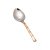 Steel tablespoon with copper handle