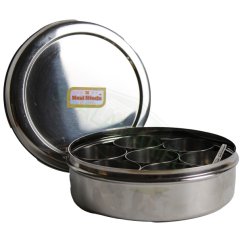 Real Steels Stainless Steel Masala Box