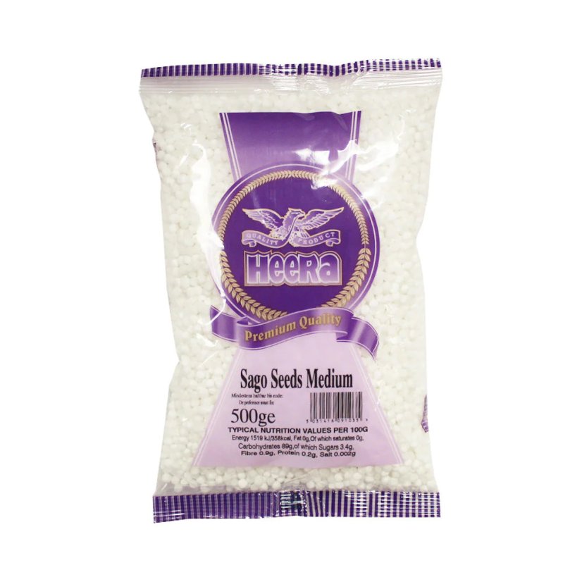 Heera Medium Sago (Tapioca) Seeds - Package: 500g