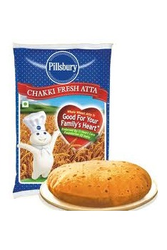 Pillsbury Whole Wheat Flour (Chakki Fresh Atta) - Package: 5kg