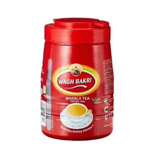 Wagh Bakri masala čaj 250 g — hotová směs pro masala chai