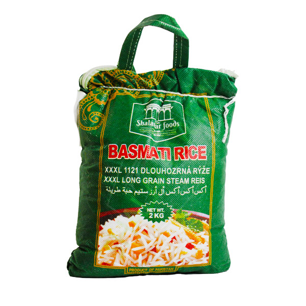 Basmati rýže Shalamar Extra Dlouhá — základ spíže pro indickou kuchyni